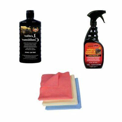 kit pulizia pelle auto divano pulitore spray