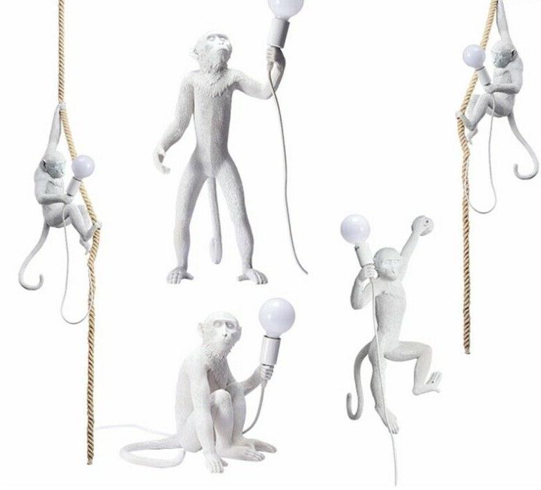 lampada scimmia sei modelli e tre colori