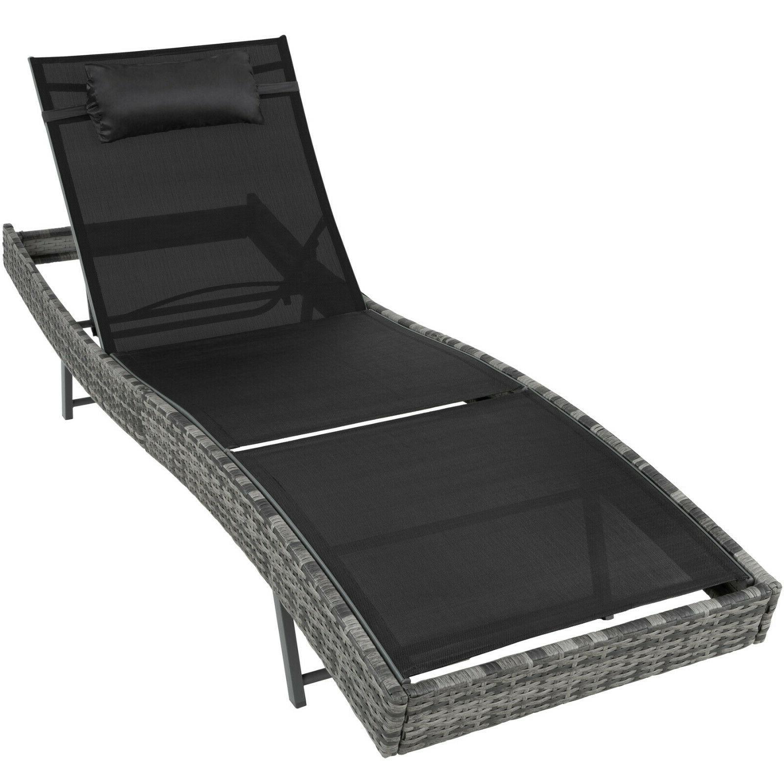 lettino polyrattan arredo esterno giardino sedie prendisole