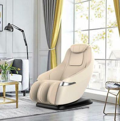 lusso sedia massaggio shiatsu pelle beige con