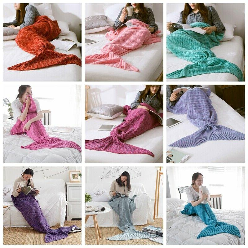 maglia sirena coda coperta divano letto morbido