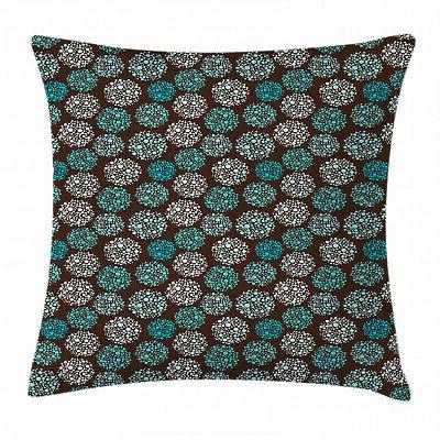 marrone e blu coperture cuscino del divano