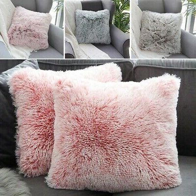 peloso simil furry morbido peluche federa cover