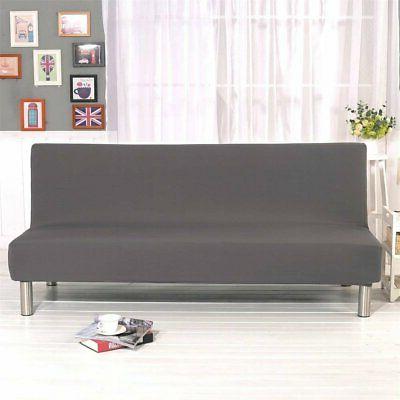 pieghevole divano letto futon di colore solido