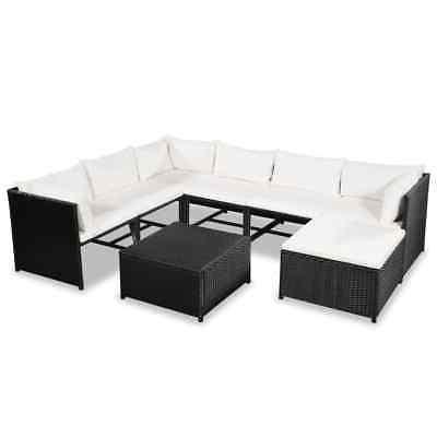 polirattan set divani da giardino 24 pz
