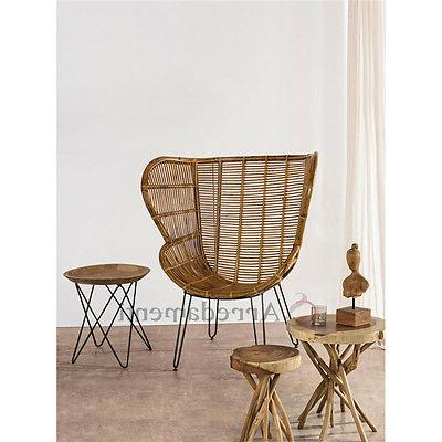 poltrona design rattan vimini moderno poltroncina da