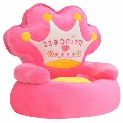 poltrona imbottita per bambini principessa rosa r9e9