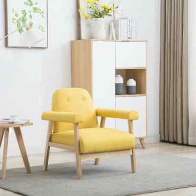 poltrona in tessuto giallo divano sedia poltroncina