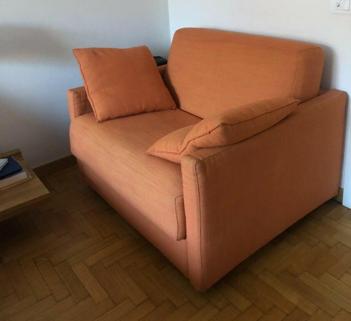 poltrona letto 1 posto arancione