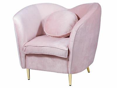 poltrona ovale rosa