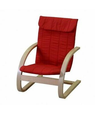 poltrona per bimbi in legno rosso