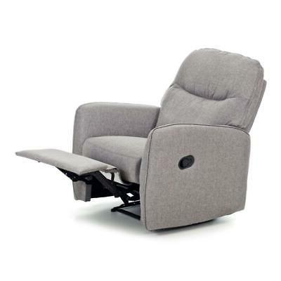 poltrona recliner kube grigia reclinazione manuale 50x88xh10