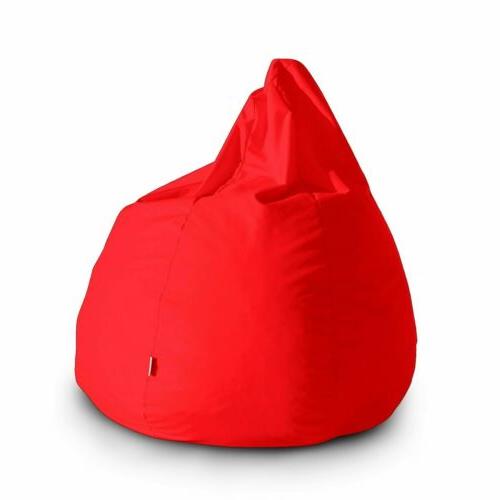 poltrona sacco pouf puff pera grande tessuto