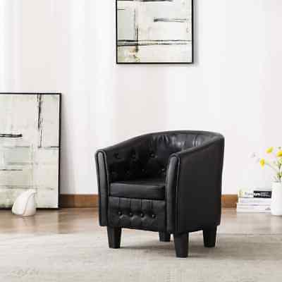 poltroncina a pozzetto nera in similpelle l3r4