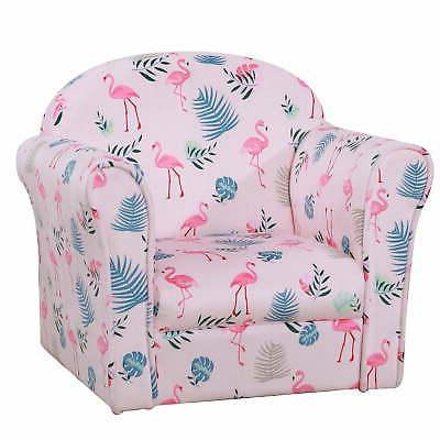 poltroncina mini per bambini con fenicotteri rosa