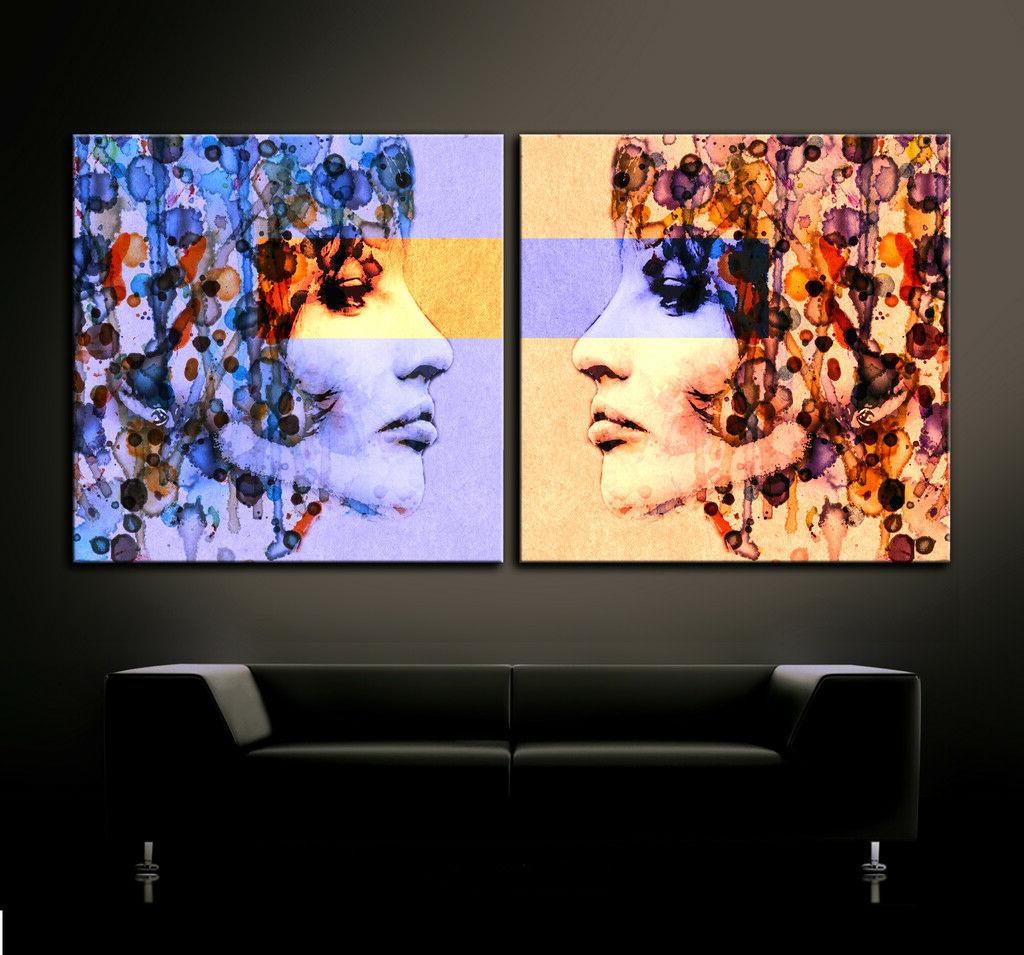 pop art doppio vision 69 immagine tela
