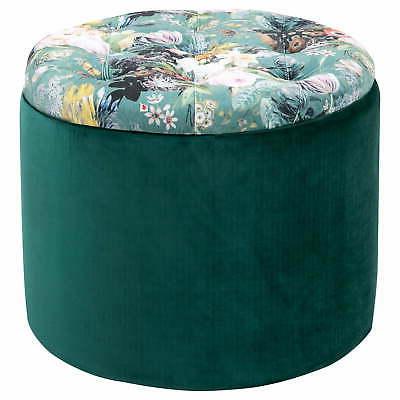 pouf contenitore poggiapiedi 51x38 cm in tessuto