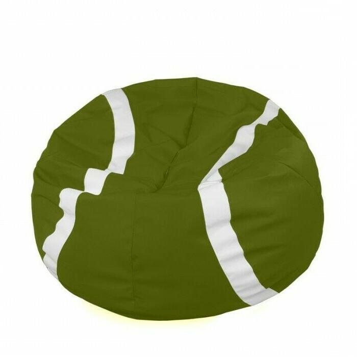 pouf tennis poltrona gigante tessuto morbido velluto