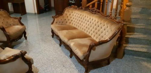 salottino barocco poltrone e divano 3 pezzi