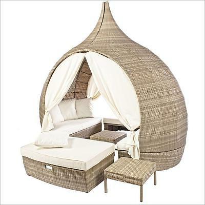 salotto da esterno giardino poly rattan vimini