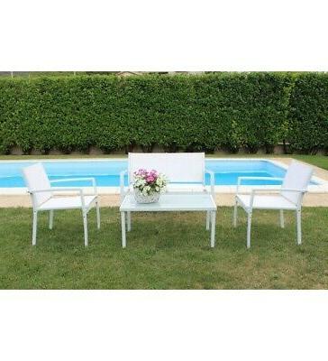 salotto da giardino 1 divano 2 poltrone