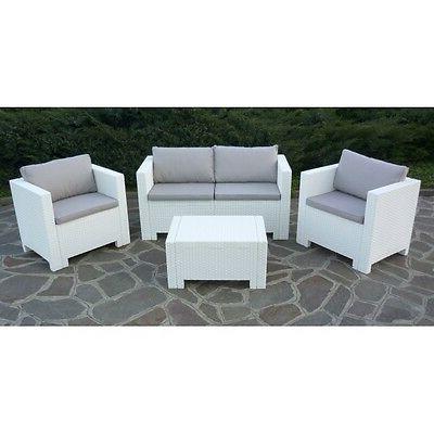 salotto giardino rattan esterno divano arredo set