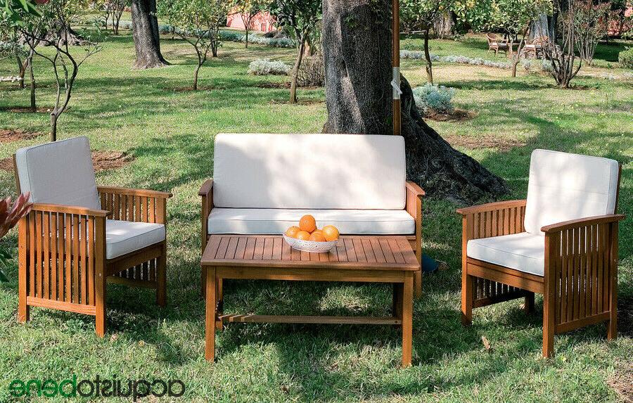 salotto in legno balau da estero giardino