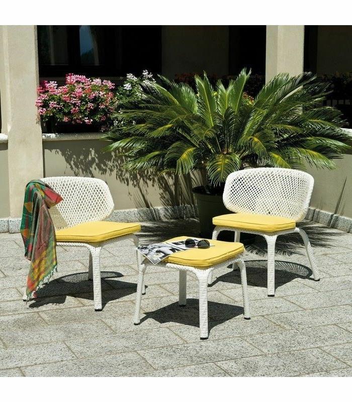 salotto set giardino rattan esterno divano arredo