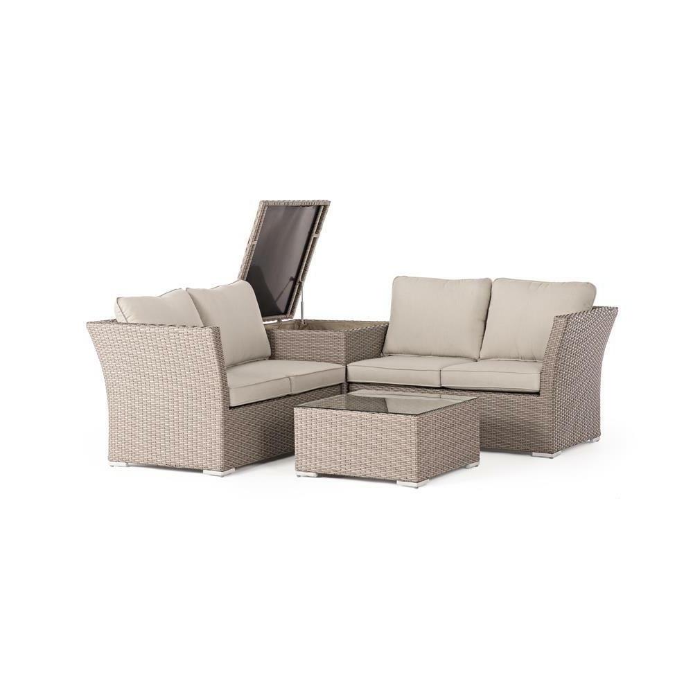 salotto set rattan poly rattan giardino esterno