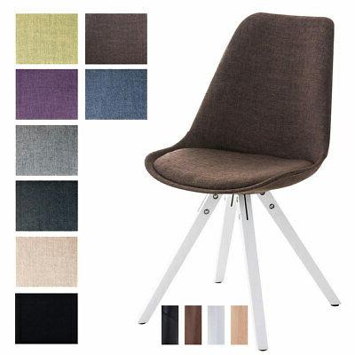 sedia visitatore pegleg stoffa tulip imbottita legno