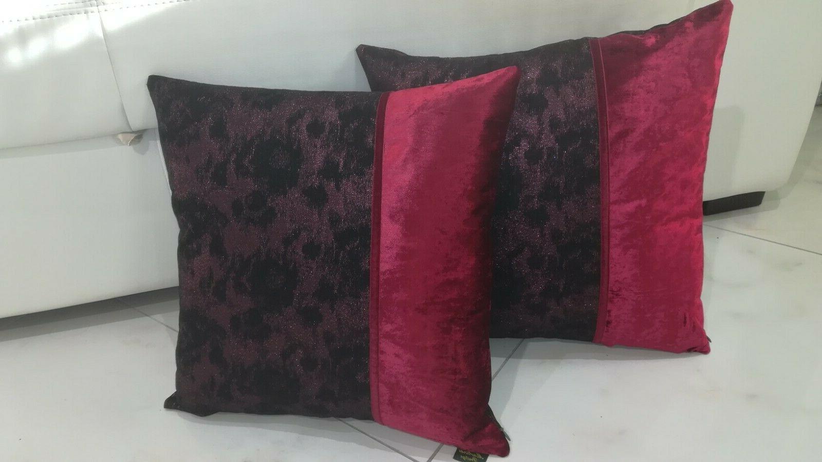 set 2 cuscini arredo casa design patchwork