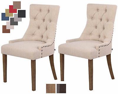 set 2 poltrone pranzo aberdeen chesterfield sedie