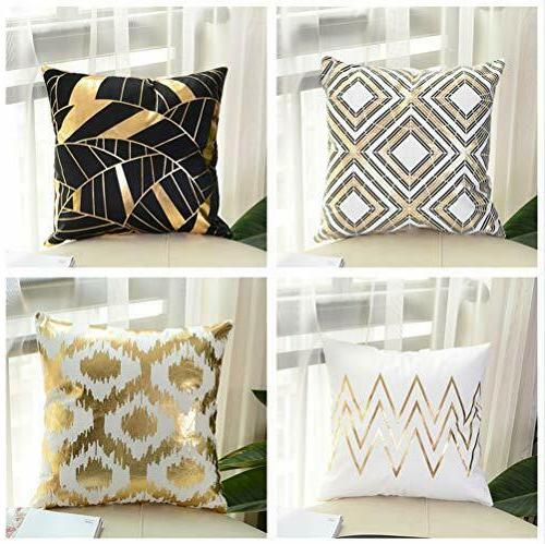 set di 4 federe decorative per cuscini