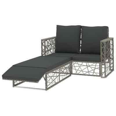 set divani da giardino 2pz con cuscini