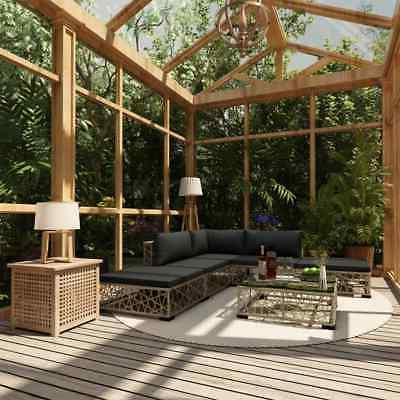 set divani da giardino 6pz con cuscini