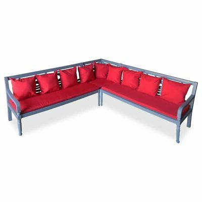set divano angolare per esterni 15 pz