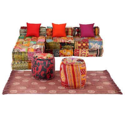 set divano stile etnico indiano modulare 14pz