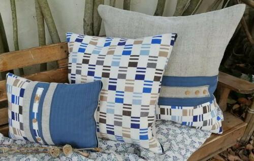 set tris cuscini artigianali arredo cuscino divano