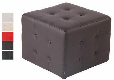 sgabello pouf cubic similpelle poggiapiedi imbottito chester