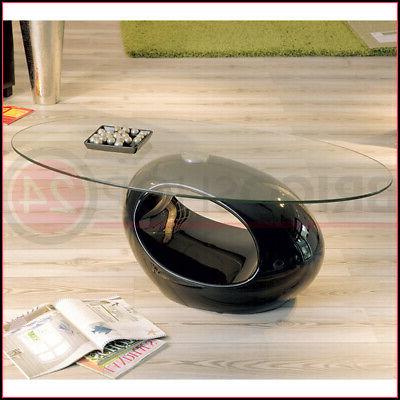 tavolino in vetro da caffe 110x60 nero