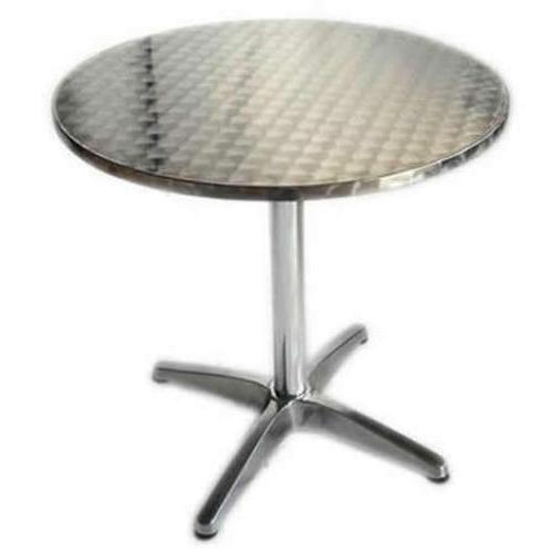 tavolo alluminio tondo 60 top standard gamba