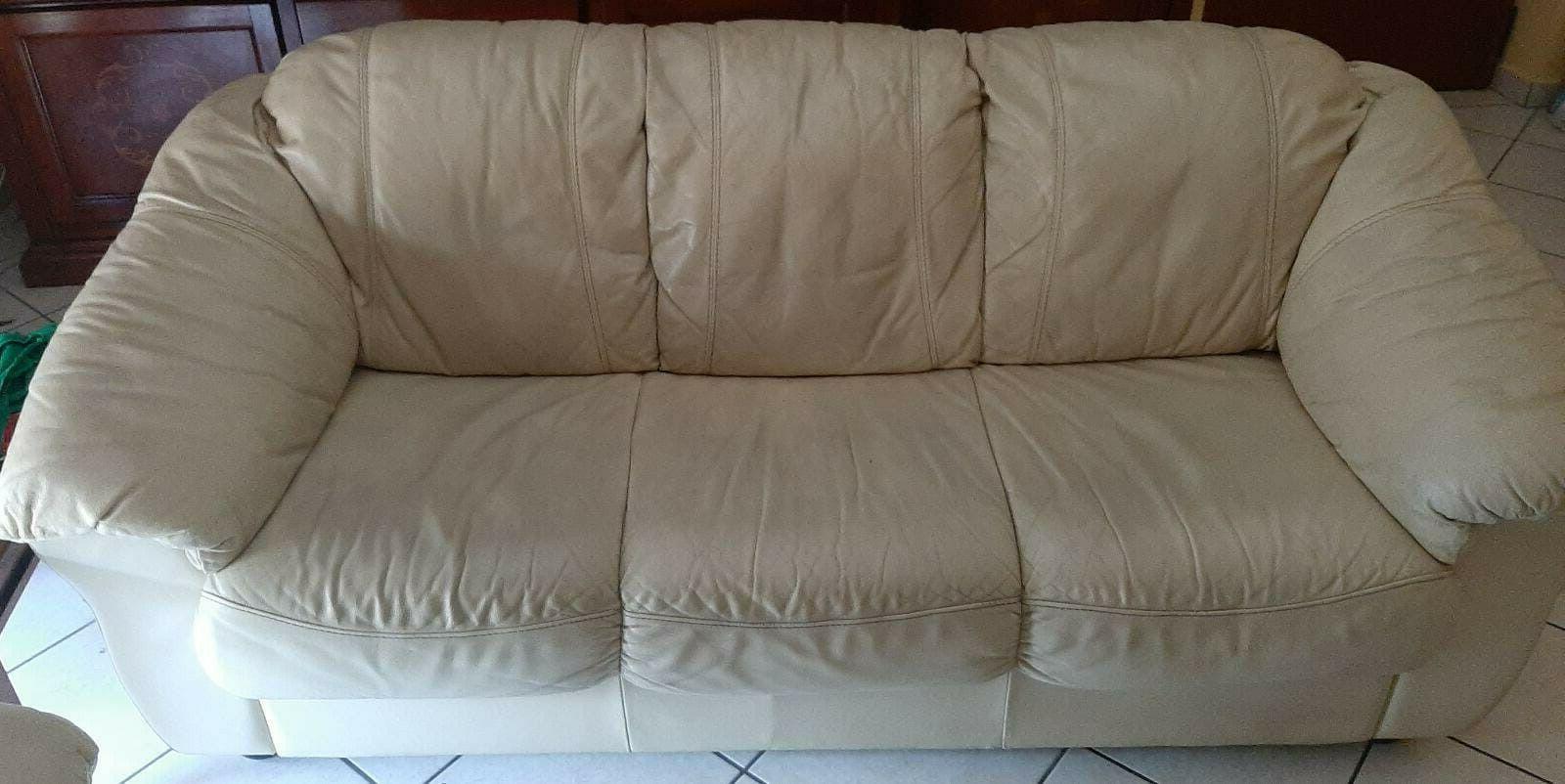 vendo divani in vera pelle usati 3