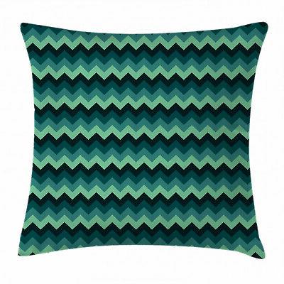 verde acqua coperture cuscino del divano chevron