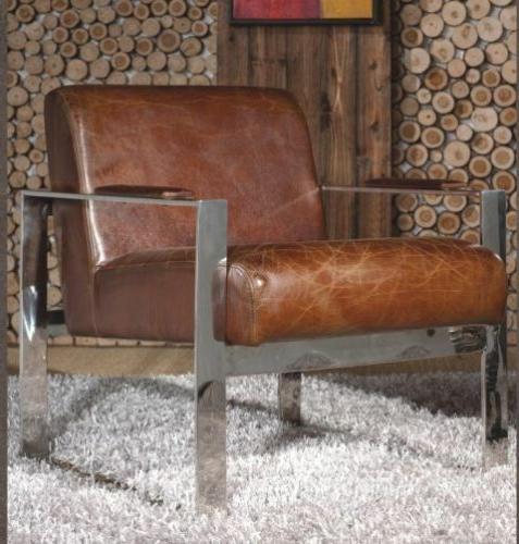 vintage cuir veritable bureau fauteuil inox en