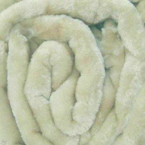 x grande crema visone pelliccia divano coperta