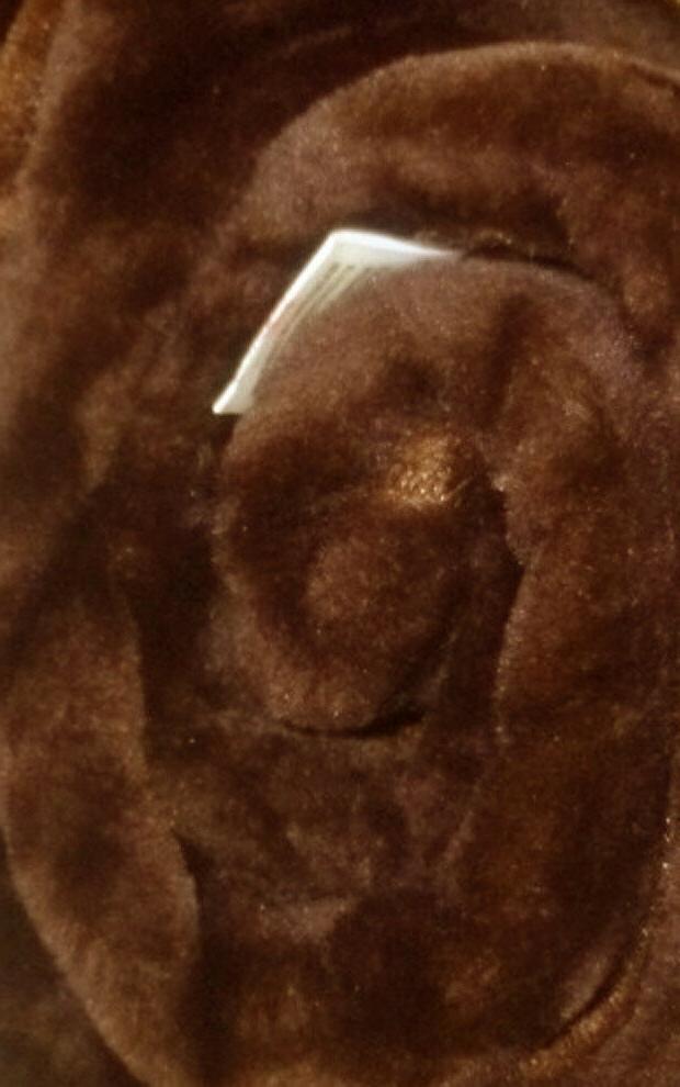 x grande marrone visone pelliccia divano coperta