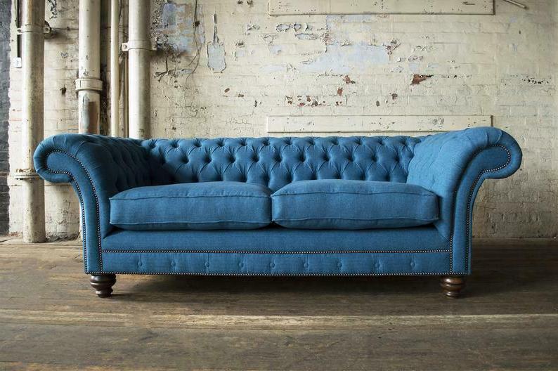 xxl divano 3 posti chesterfield imbottitura sedile
