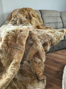 Coperta Toscana Lana Montone Pelle Di Pecora Tappeto 160