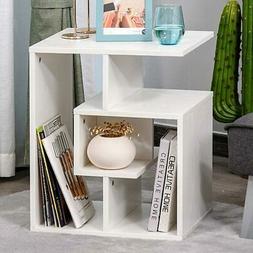 Design Moderno 4 Ripiani 45x40x55cm Casa Ufficio Bianco