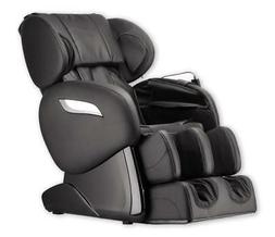 Lusso Sedia Massaggio Shiatsu F2000 pelle Nera Rullo Massagg
